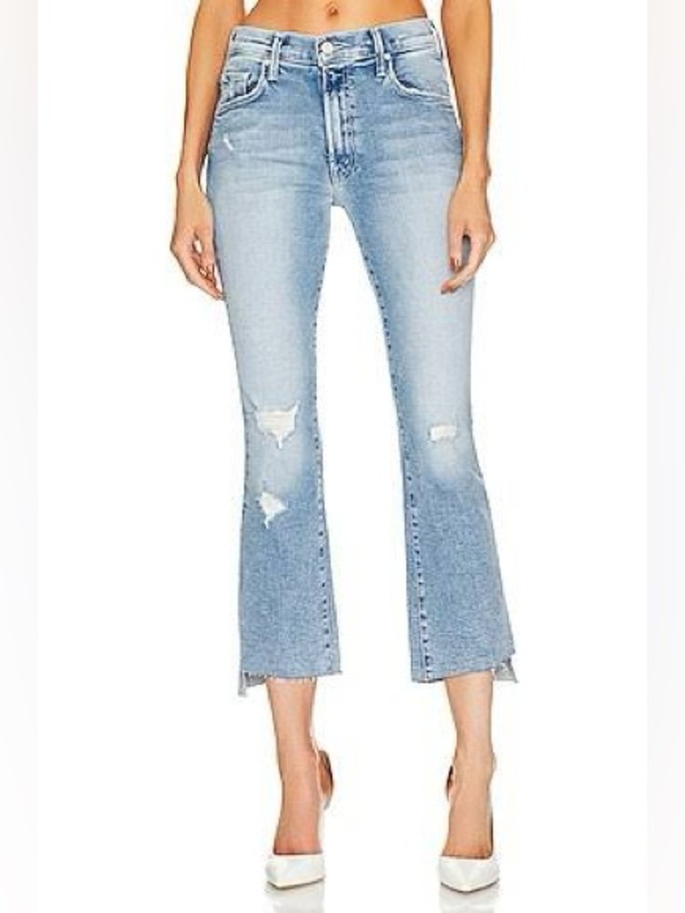 MOTHER Insider Crop Step Fray In Love In A Boat Size 26